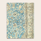 Antique Persian Rug Pastel Blue Cream Notebook Gallery Image 4