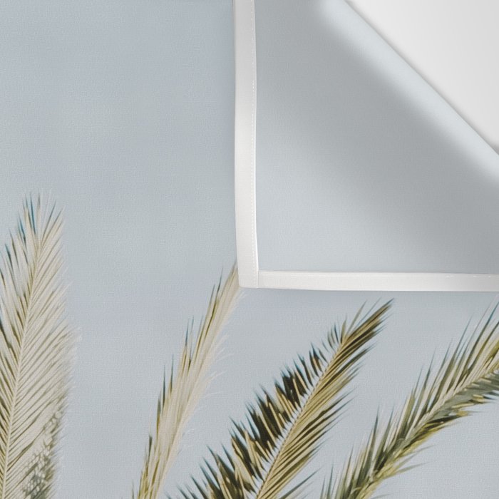 Palm Tree Leafs Photography Wall Tapestry Gallery Image 3