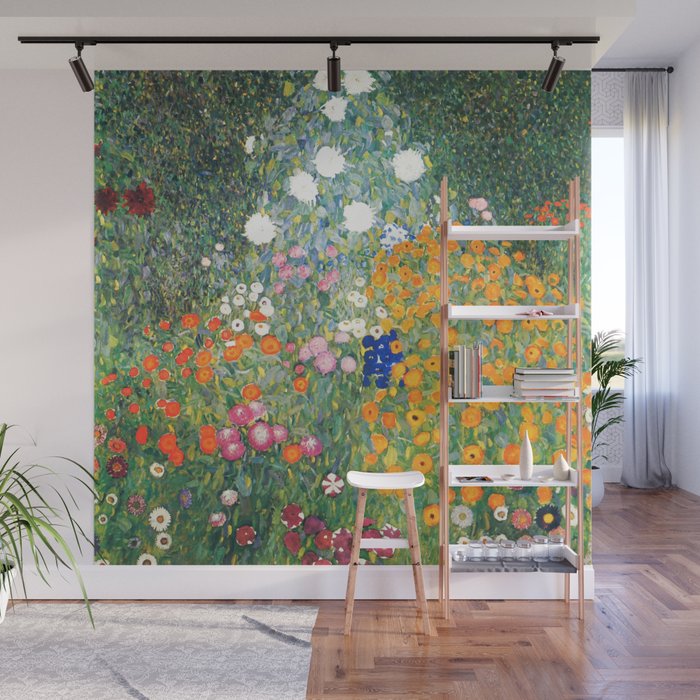 Gustav Klimt "Blumengarten (Flower Garden)" Wall Mural Gallery Image 1