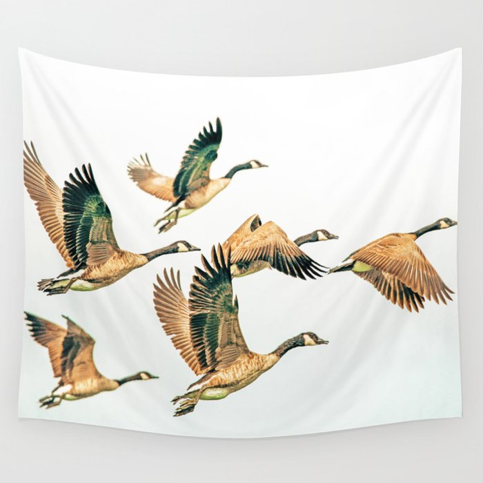 Fly Away || #photography #birds Wall Tapestry Gallery Image 4