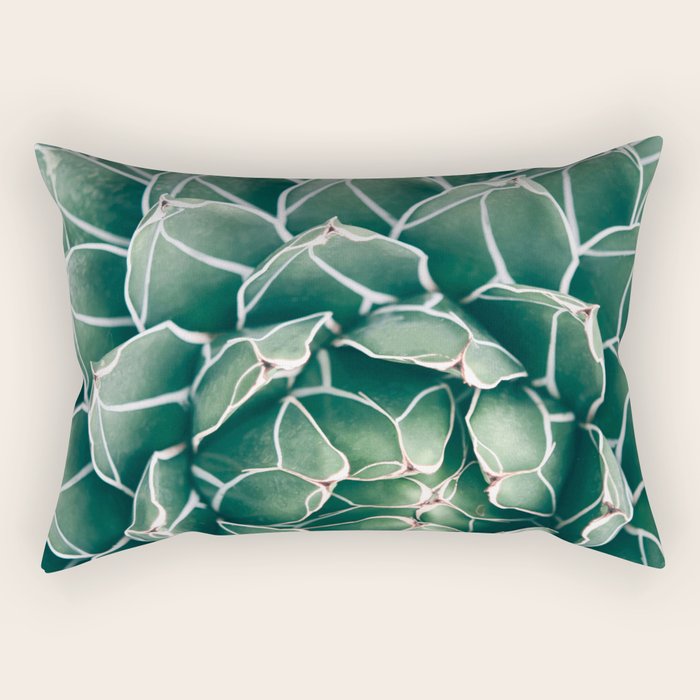 Succulent bloom II Rectangular Pillow Gallery Image 2