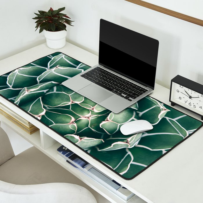 Succulent bloom II Desk Mat Gallery Image 2