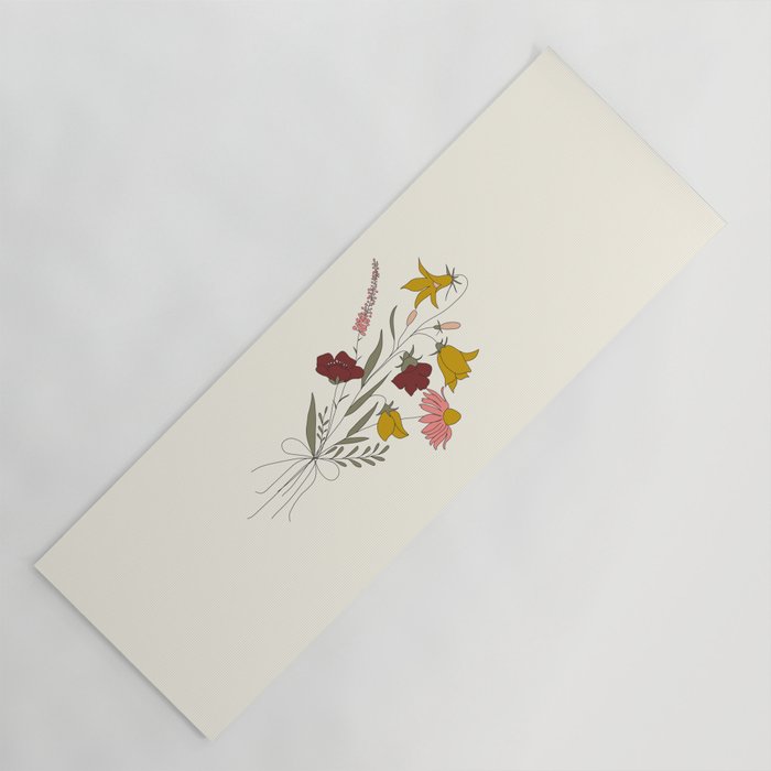 Wildflowers Bouquet Yoga Mat Gallery Image 1