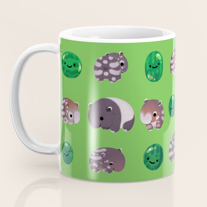 Tapir and baby watermelons Coffee Mug Gallery Image 3