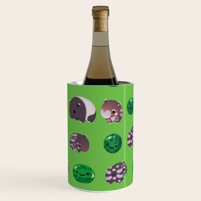 Tapir and baby watermelons Wine Chiller Gallery Image 2