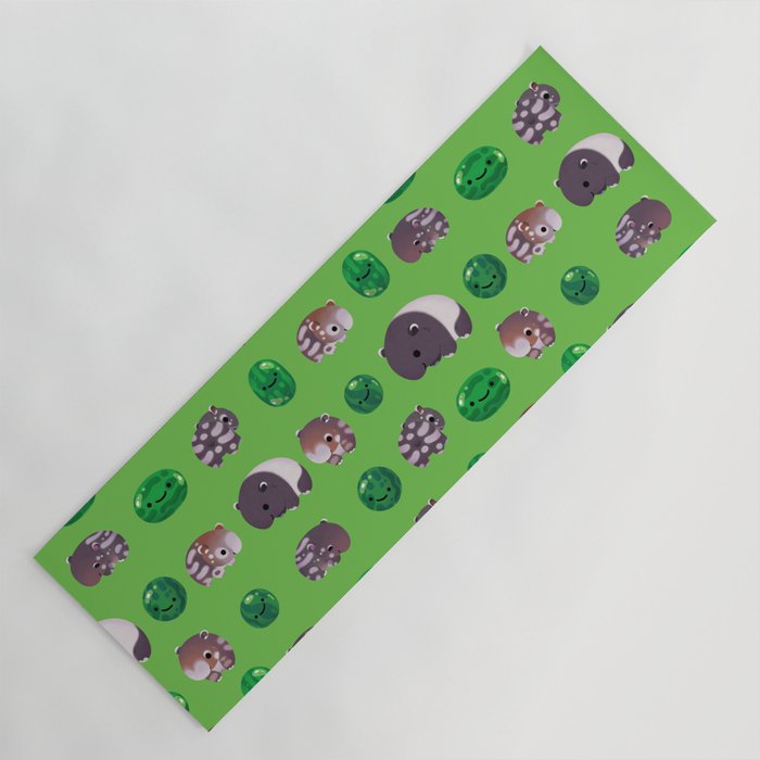 Tapir and baby watermelons Yoga Mat Gallery Image 1