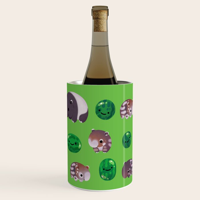 Tapir and baby watermelons Wine Chiller Gallery Image 3