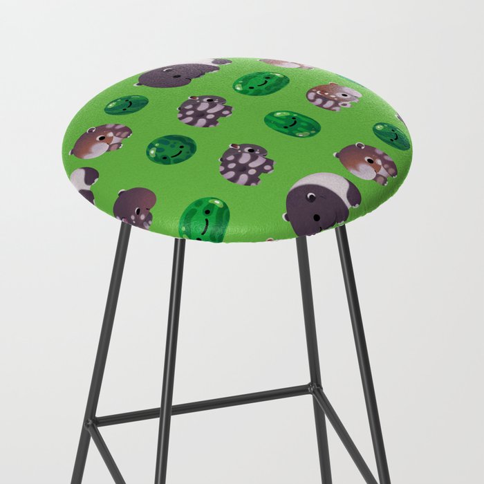 Tapir and baby watermelons Stool Gallery Image 2