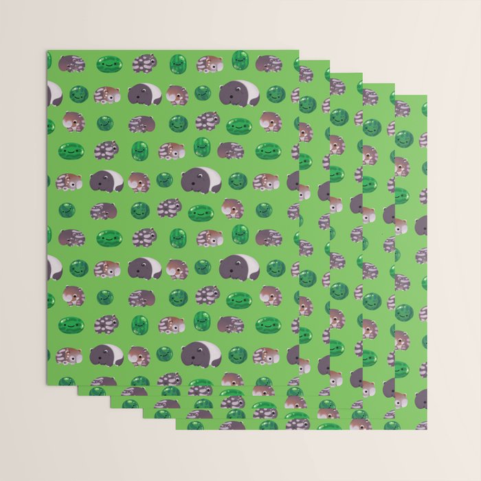 Tapir and baby watermelons Wrapping Paper Gallery Image 3