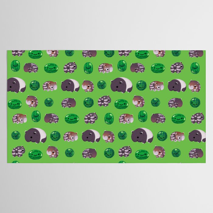 Tapir and baby watermelons Tablecloth Gallery Image 2