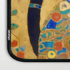 Klimt Cat with Colorful Red and Blue Flowers Laptop Sleeve Gallery Image 3