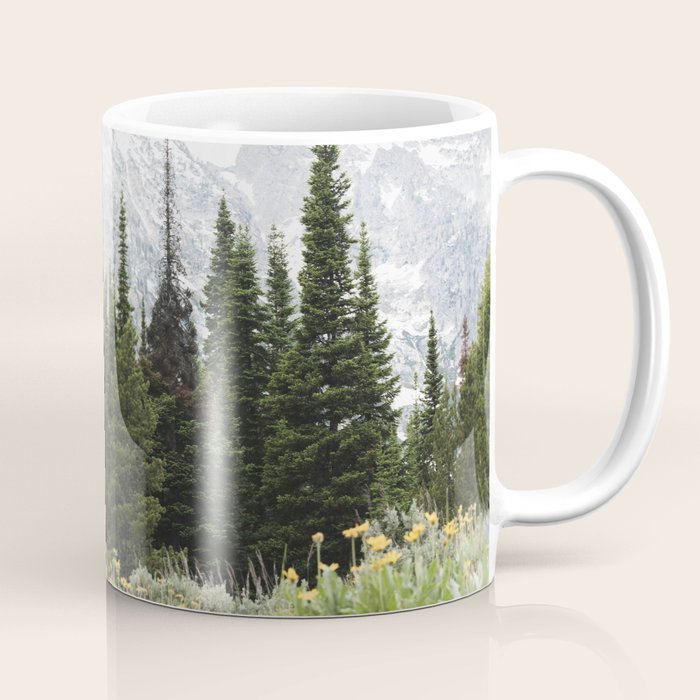 Grand Teton National Park Wildflower Adventure - Wanderlust Mountains Coffee Mug Gallery Image 1