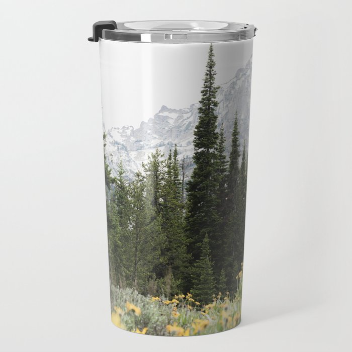Grand Teton National Park Wildflower Adventure - Wanderlust Mountains Travel Mug Gallery Image 3