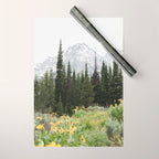 Grand Teton National Park Wildflower Adventure - Wanderlust Mountains Wrapping Paper Gallery Image 1