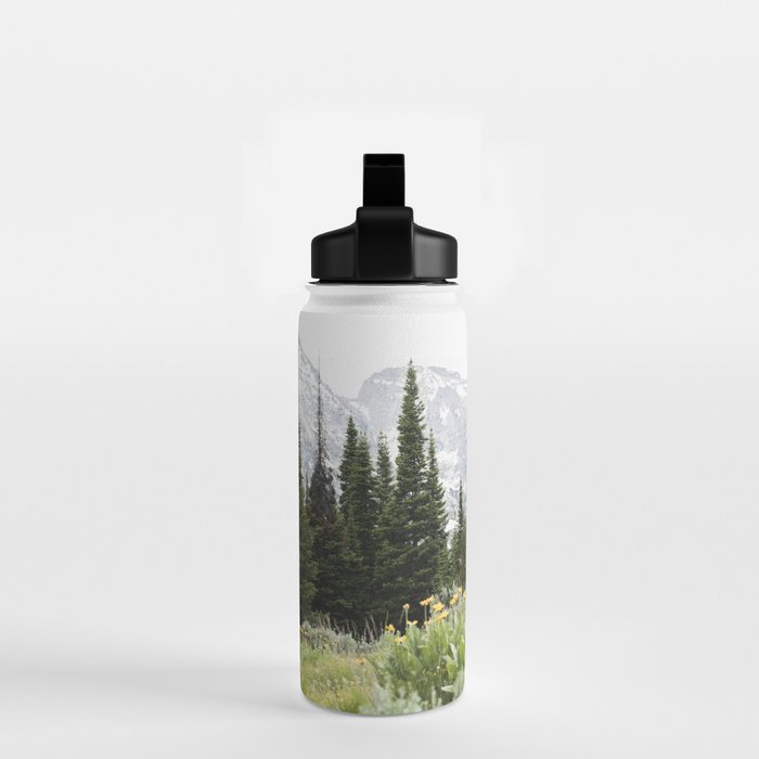 Grand Teton National Park Wildflower Adventure - Wanderlust Mountains Water Bottle Gallery Image 2