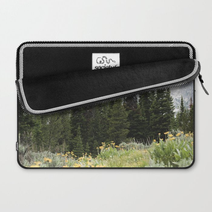 Grand Teton National Park Wildflower Adventure - Wanderlust Mountains Laptop Sleeve Gallery Image 2