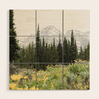 Grand Teton National Park Wildflower Adventure - Wanderlust Mountains Wood Wall Art Gallery Image 1