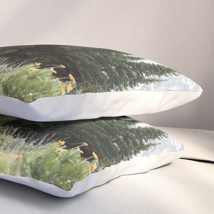 Grand Teton National Park Wildflower Adventure - Wanderlust Mountains Pillow Sham Gallery Image 3