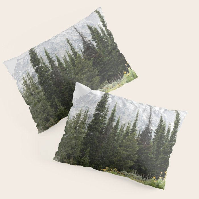Grand Teton National Park Wildflower Adventure - Wanderlust Mountains Pillow Sham Gallery Image 3