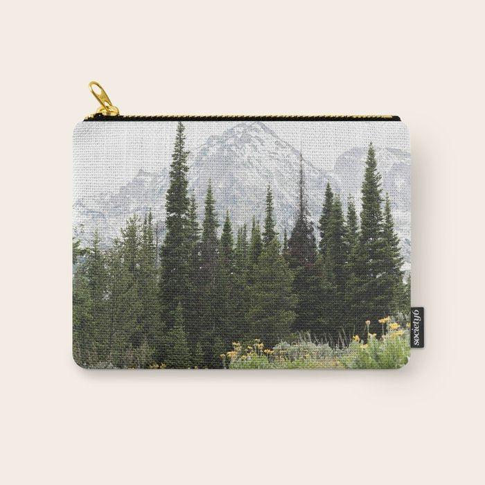 Grand Teton National Park Wildflower Adventure - Wanderlust Mountains Carry All Pouch Gallery Image 1