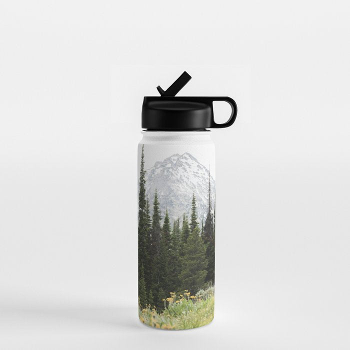 Grand Teton National Park Wildflower Adventure - Wanderlust Mountains Water Bottle Gallery Image 1
