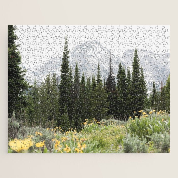 Grand Teton National Park Wildflower Adventure - Wanderlust Mountains Jigsaw Puzzle Gallery Image 1
