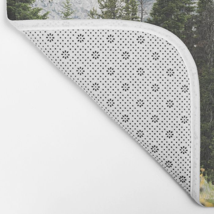 Grand Teton National Park Wildflower Adventure - Wanderlust Mountains Bath Mat Gallery Image 2