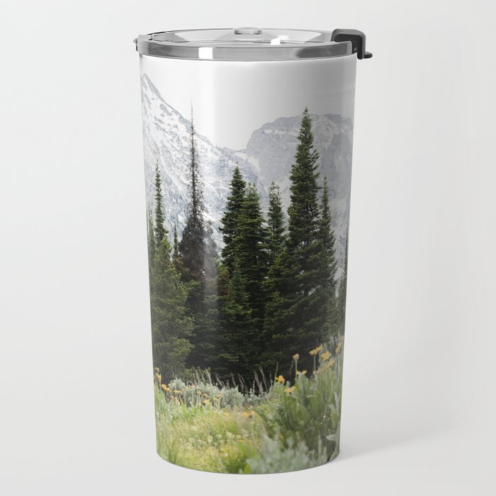 Grand Teton National Park Wildflower Adventure - Wanderlust Mountains Travel Mug Gallery Image 2