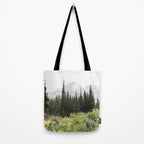 Grand Teton National Park Wildflower Adventure - Wanderlust Mountains Tote Bag Gallery Image 2