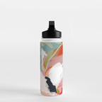 birches in garden abstract modern art Water Bottle Gallery Image 3