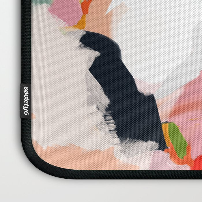 birches in garden abstract modern art Laptop Sleeve Gallery Image 3