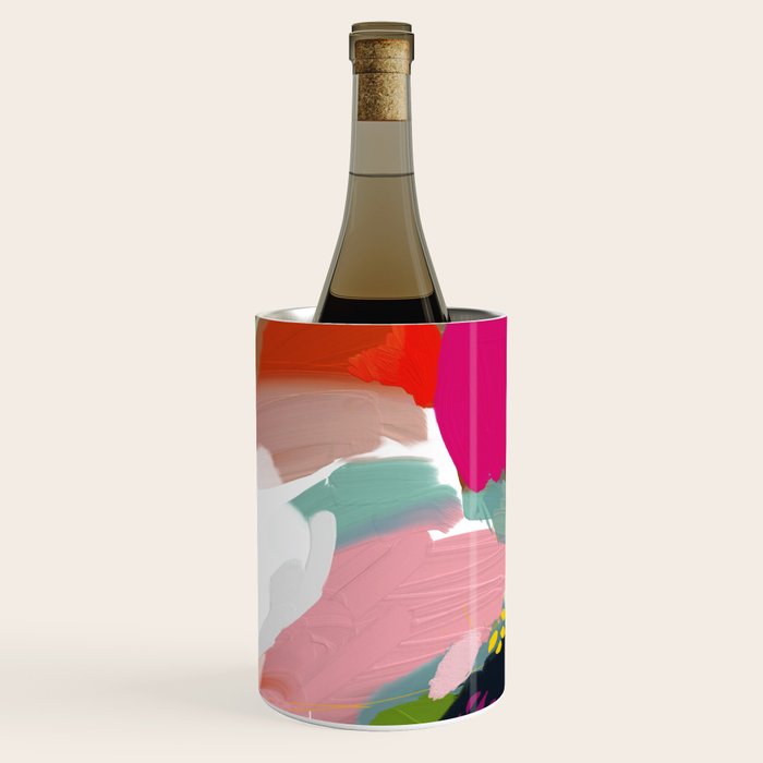 birches in garden abstract modern art Wine Chiller Gallery Image 1