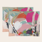 birches in garden abstract modern art Placemat Gallery Image 1
