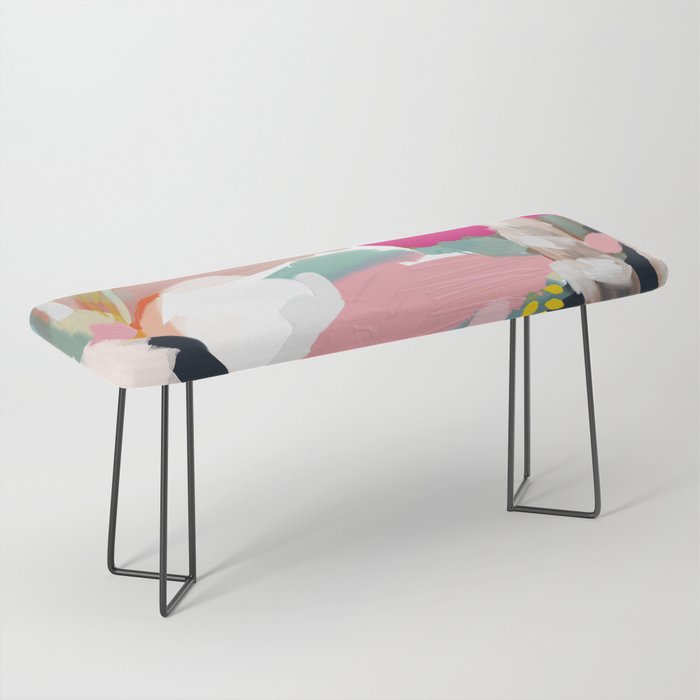 birches in garden abstract modern art Bench Gallery Image 1