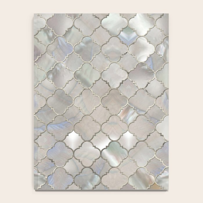 Quatrefoil Moroccan Pattern Mother of Pearl Notebook Gallery Image 4