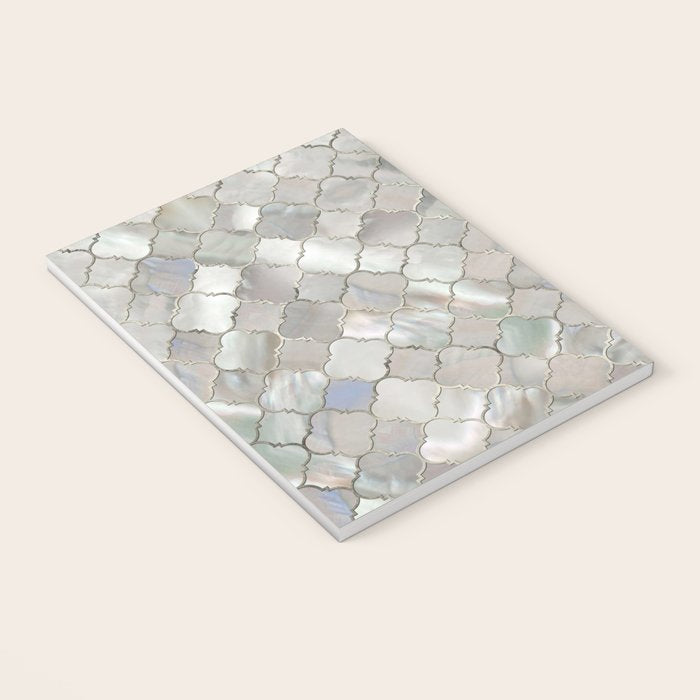 Quatrefoil Moroccan Pattern Mother of Pearl Notebook Gallery Image 3