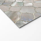 Quatrefoil Moroccan Pattern Mother of Pearl Welcome Mat Gallery Image 2