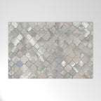 Quatrefoil Moroccan Pattern Mother of Pearl Welcome Mat Gallery Image 1