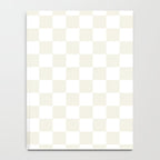 Checkerboard Check Pattern in Pale Light Neutral Beige on White Notebook Gallery Image 4