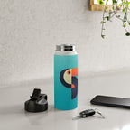 Toucan Geometric - Aqua Water Bottle Gallery Image 4