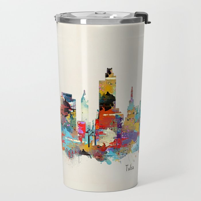 Tulsa Oklahoma skyline Travel Mug Gallery Image 2