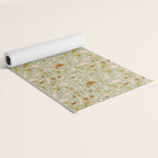 Mediterranean Terrazzo Mosaic Sage Peach Gold  Yoga Mat Gallery Image 2