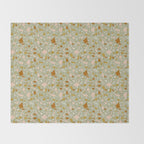 Mediterranean Terrazzo Mosaic Sage Peach Gold  Throw Blanket Gallery Image 2