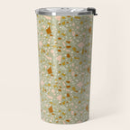 Mediterranean Terrazzo Mosaic Sage Peach Gold  Travel Mug Gallery Image 2