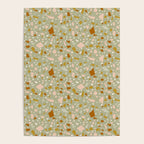 Mediterranean Terrazzo Mosaic Sage Peach Gold  Poster Gallery Image 4