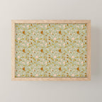Mediterranean Terrazzo Mosaic Sage Peach Gold  Mini Art Print Gallery Image 1