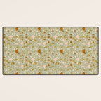 Mediterranean Terrazzo Mosaic Sage Peach Gold  Desk Mat Gallery Image 3