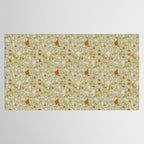 Mediterranean Terrazzo Mosaic Sage Peach Gold  Tablecloth Gallery Image 2