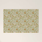 Mediterranean Terrazzo Mosaic Sage Peach Gold  Welcome Mat Gallery Image 1