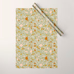 Mediterranean Terrazzo Mosaic Sage Peach Gold  Wrapping Paper Gallery Image 1